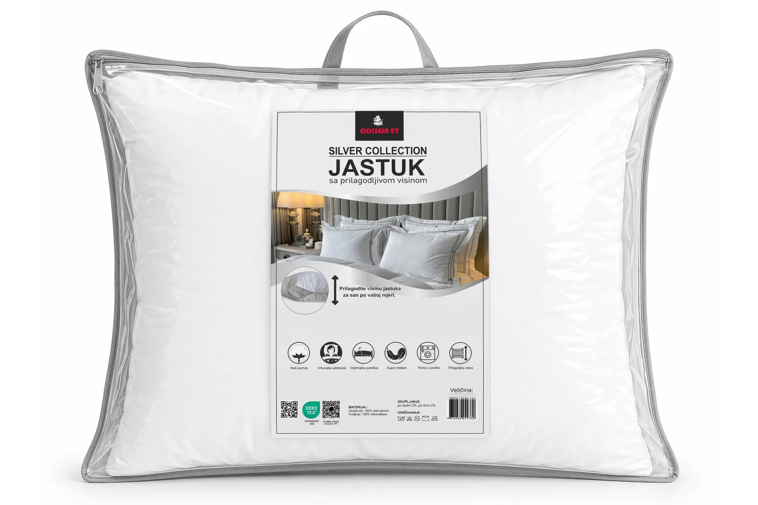 Jastuk Pamuk Silver