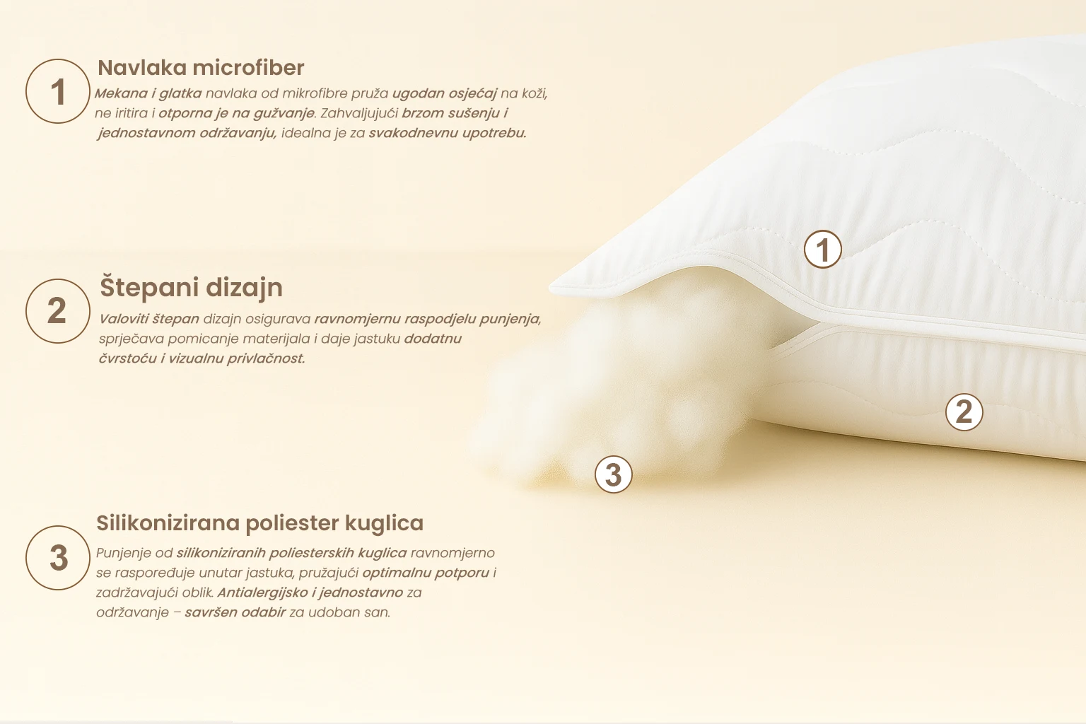 Jastuk Exclusive — detalji