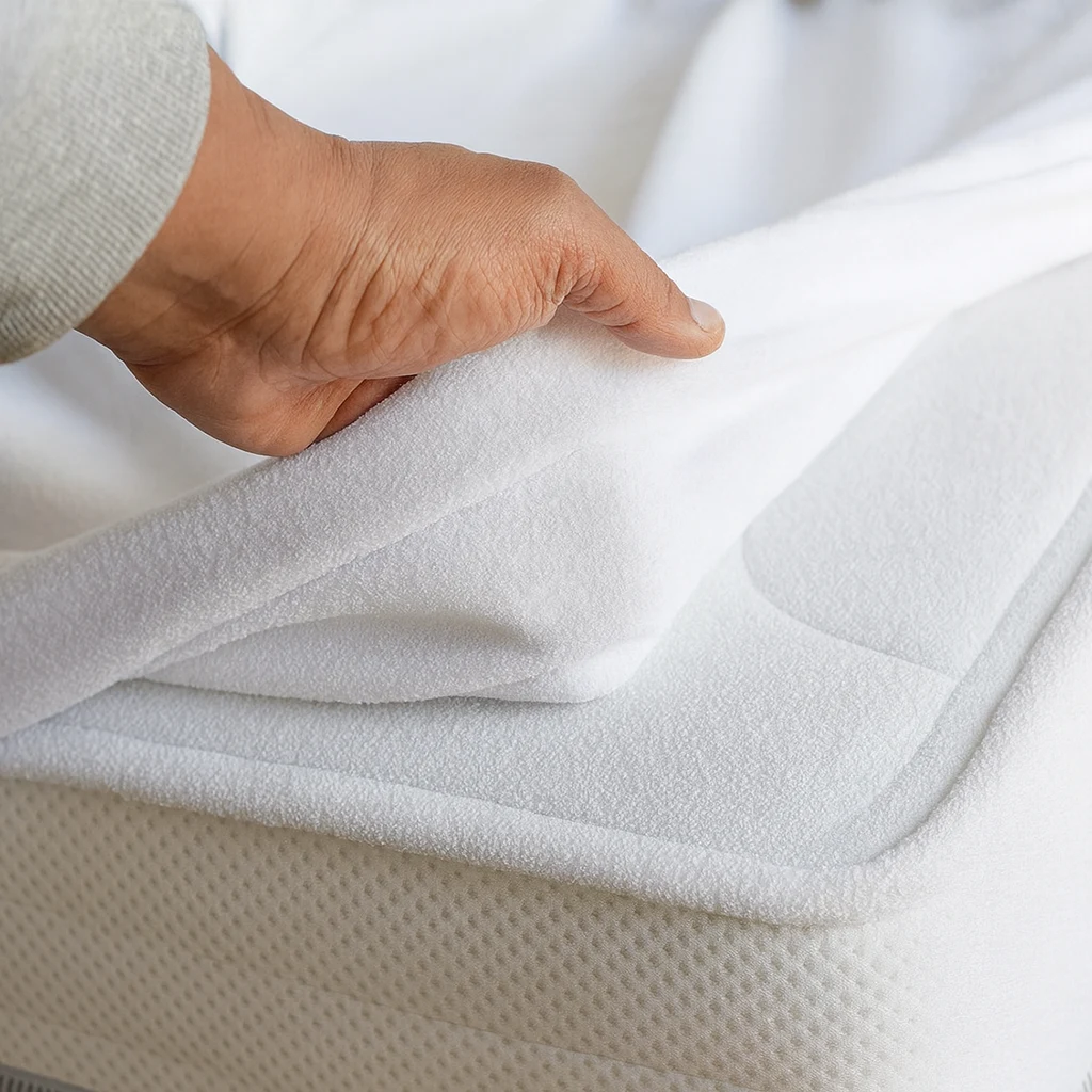 Frotir — plahta na gumu (postavljanje)