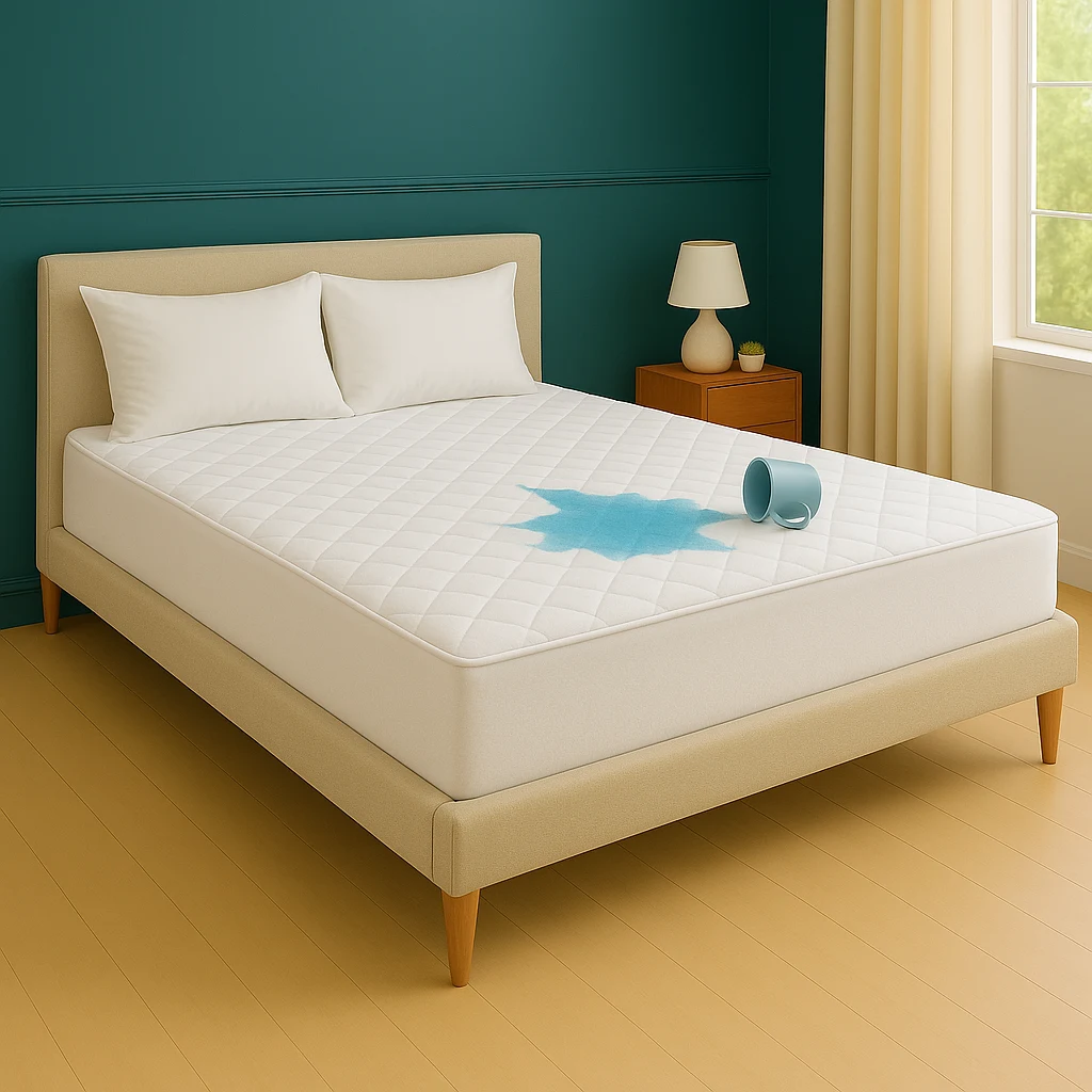 Ultrasonic zaštita za madrac — prikaz na krevetu