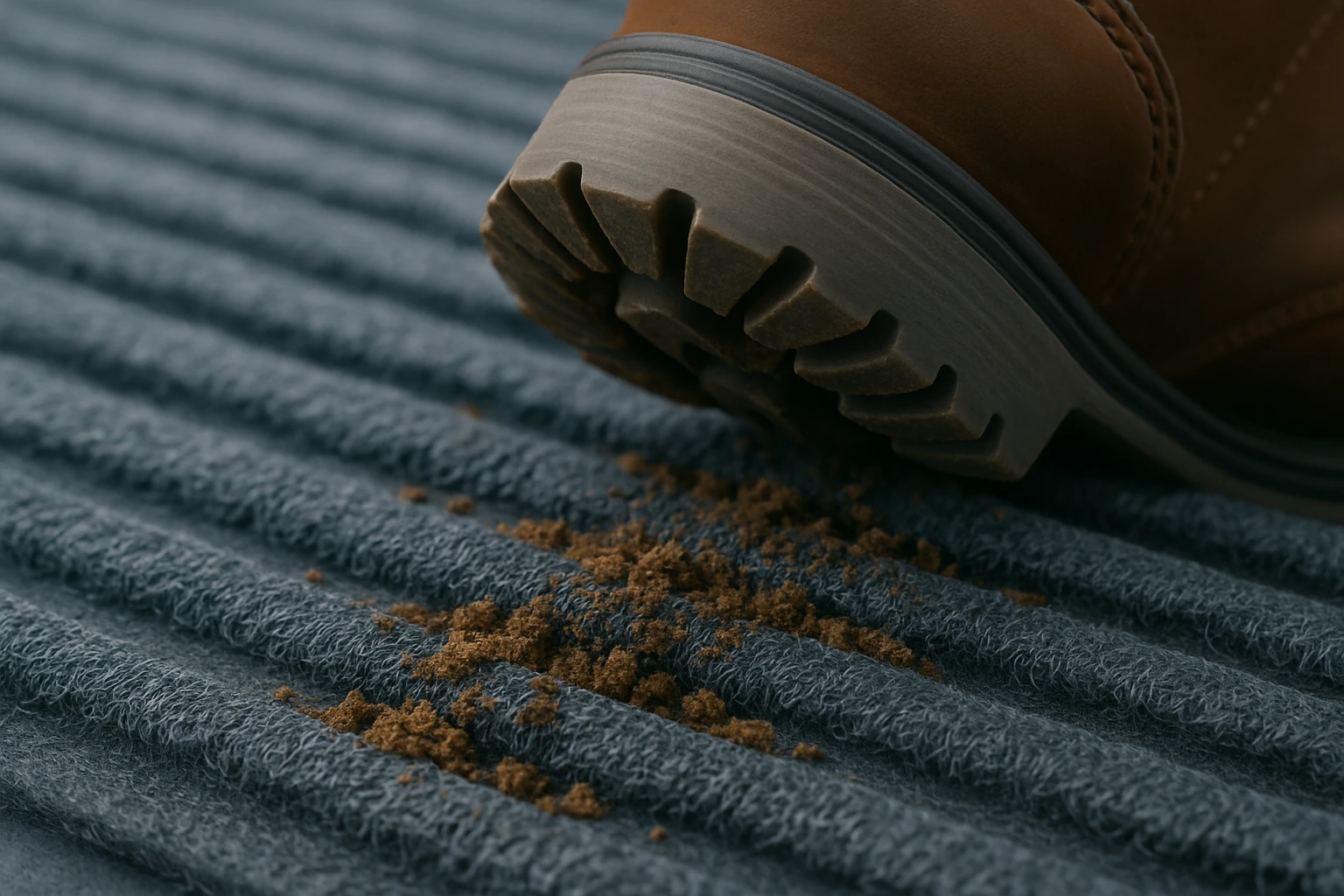 Tepih vlakna hvataju prljavštinu; gumena baza drži na mjestu