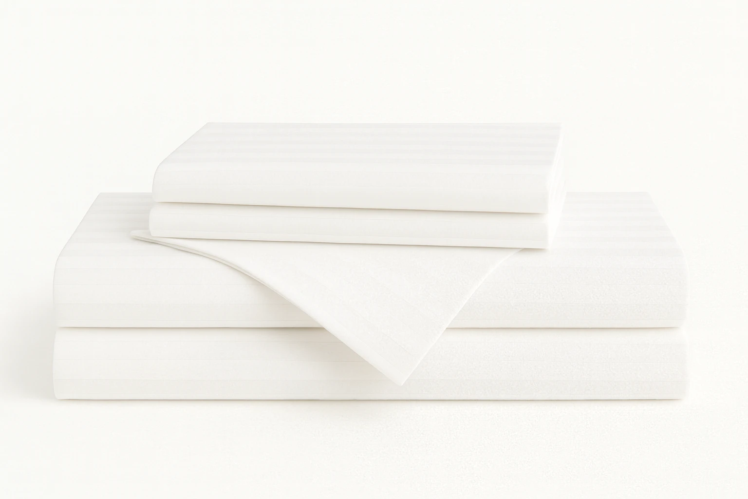 Damast Stripe 100% pamuk — set posteljine (pruge, mekoća, prozračnost)