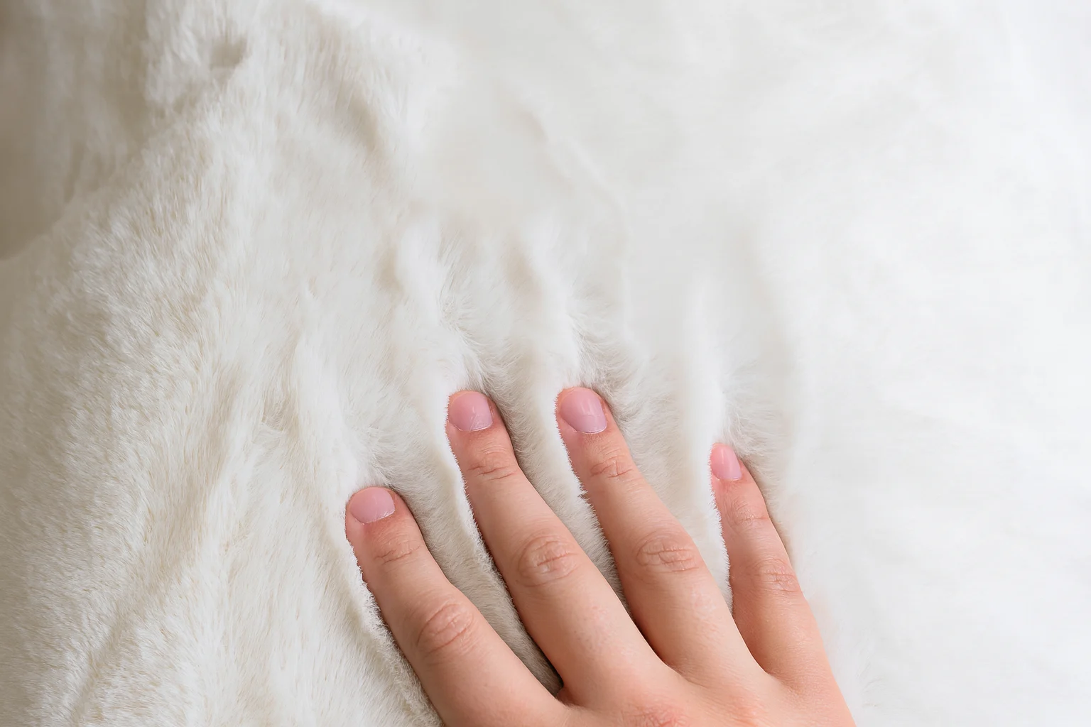 Krzno prekrivači TDF — izbliza tekstura